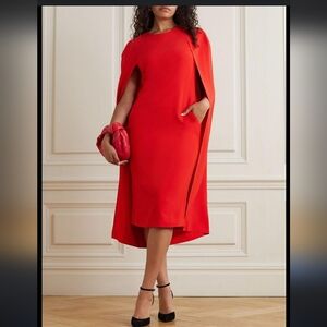 One class lady will rock this beautiful red dress ready for the holiday